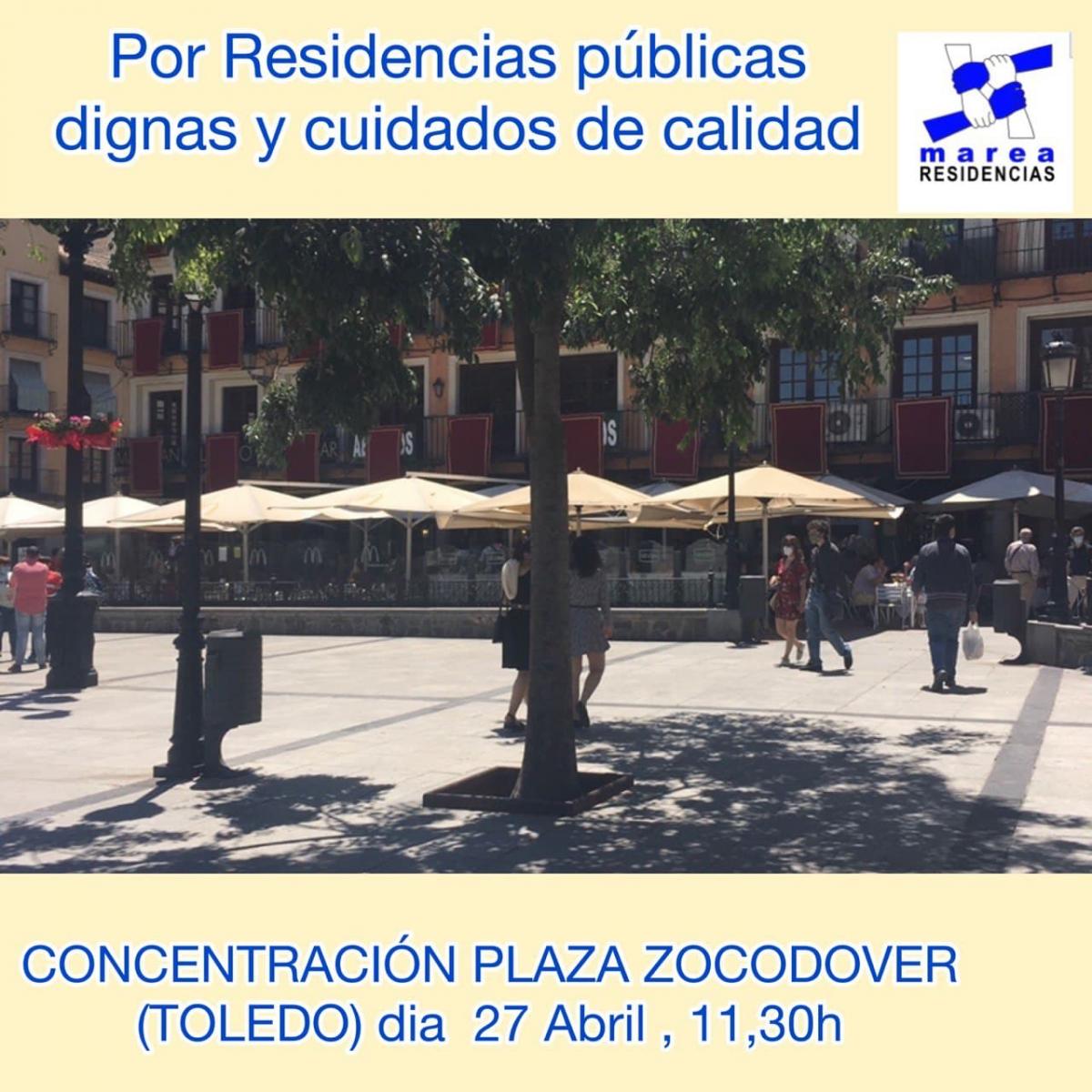Concentración en Toledo 27 de Abril en Plaza Zocodover 11:30h 